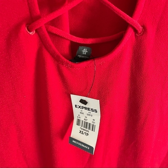 Red Express caged Blouse - Picture 5 of 10